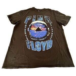 Pink Floyd Men's Officially Licensed Dark Side Of The Moon Rainbow Prism T-Shirt
